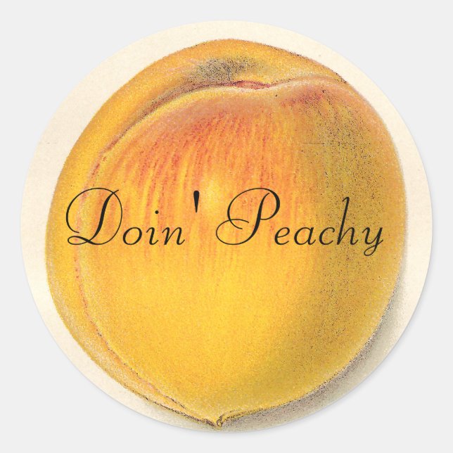 Vintage Peach Stickers (Front)