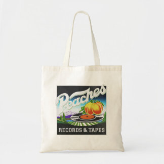 Vintage Peaches Records & Tapes Logo Tote Bag