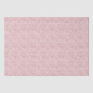 Vintage Peachy Pink Antique Damask Decoupage Tissue Paper