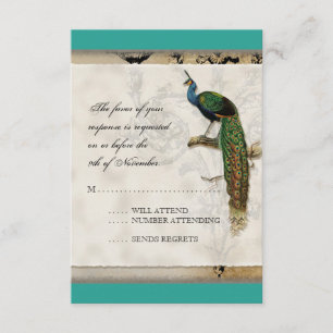 Vintage Peacock 6 Music Notes Candelabra Swirl