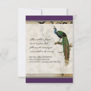 Vintage Peacock 6 - Wedding Invitation