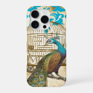 Vintage Peacock Birdcage Damask iPhone Case