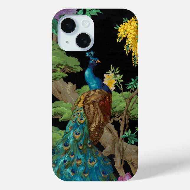 Vintage Peacock Case-Mate iPhone Case (Back)