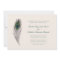 Vintage Peacock Feather Wedding Invitation