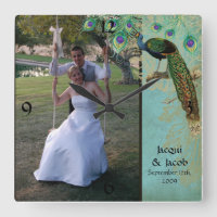 Vintage Peacock Feathers Etchings - Wedding Photo