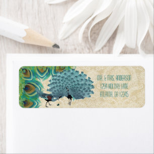 Vintage Peacock Feathers Wedding