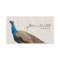 Vintage Peacock Floral Pianist Business Card