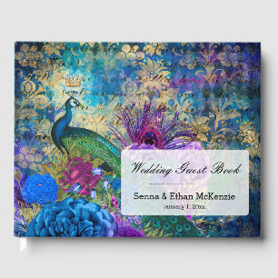 Vintage Peacock for all occasions Guest Book