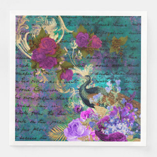 Vintage Peacock for all occasions Napkin