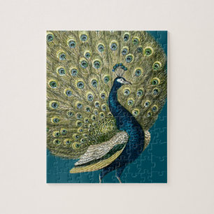 Vintage Peacock Jigsaw Puzzle