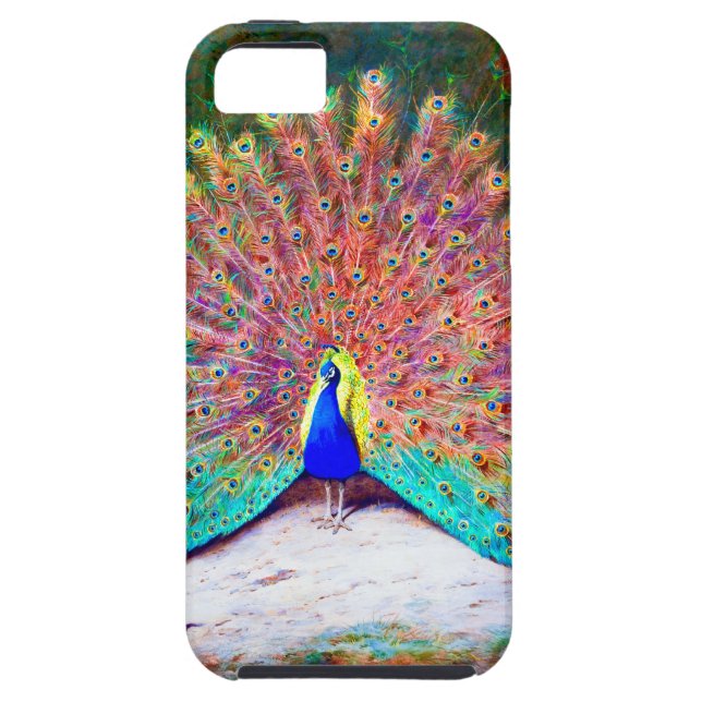 Vintage Peacock Painting Case-Mate iPhone Case (Back)