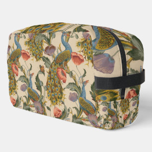 Vintage Peacock Pattern Colourful Art Dopp Kit