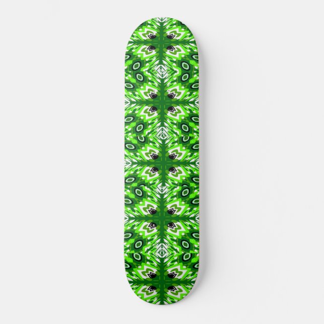 Vintage Peacock Skateboard (Front)