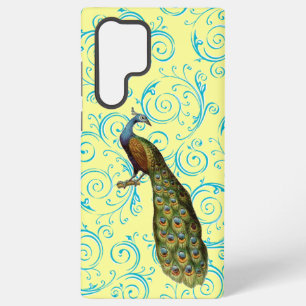 Vintage Peacock Swirl Samsung Galaxy Case