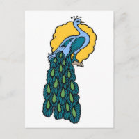 Vintage Peacock Tattoo