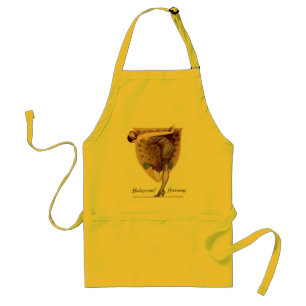 Vintage Peacock Woman Flapper Pretty Standard Apron