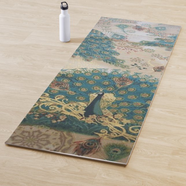 Vintage Peacock - Yoga Mat (In Situ)