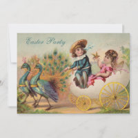 Vintage Peacocks & Egg Carriage Easter Party