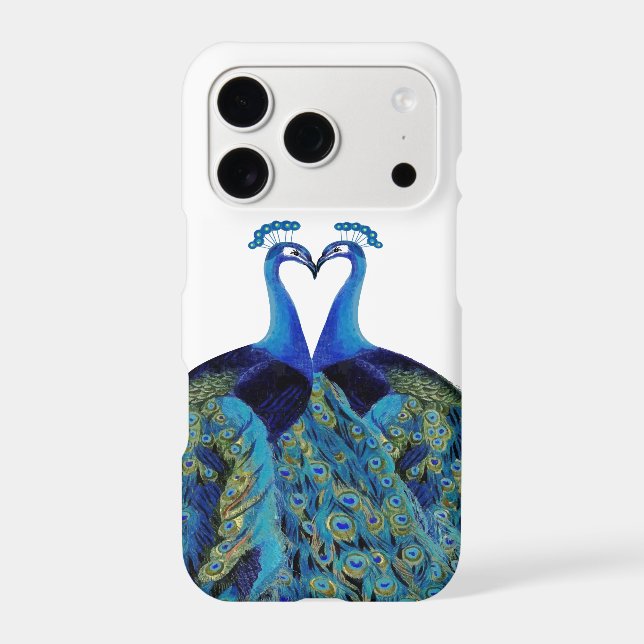 Vintage Peacocks Kissing Wedding Gifts (Back)