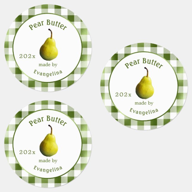 Vintage Pear Butter Personalised Canning (Group)
