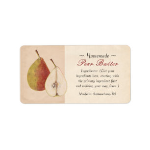 Vintage Pear Labels