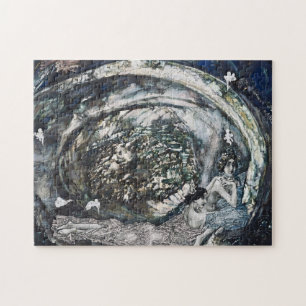 Vintage "Pearl" - Women Art by Mikhail Vrubel Jigsaw Puzzle