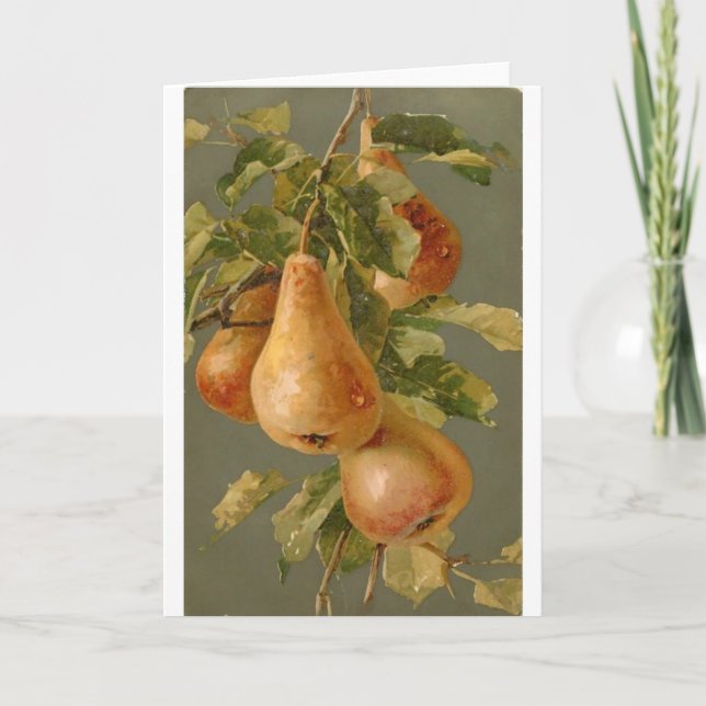 Vintage - Pears on the Tree, Card (Front)