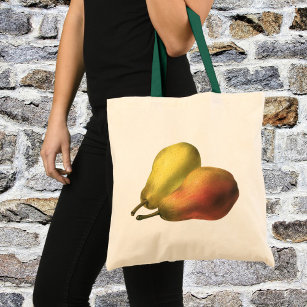 Vintage Pears, Organic Foods, Ripe Fruit Tote Bag