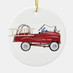 Vintage Pedal Car Ceramic Tree Decoration