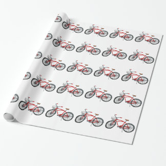 Vintage Pedal Power Bicycle Drawing Wrapping Paper