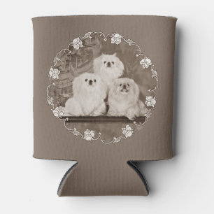 Vintage Pekingese Can Cooler