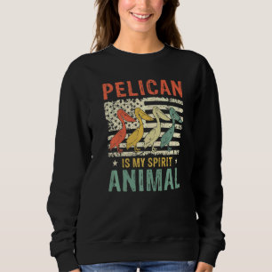 Vintage Pelican Spirit Animal Retro Us American Fl Sweatshirt