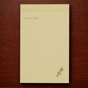 Vintage Pen nib- Dark Academia Minimalist Library  Post-it Notes