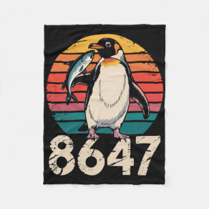 Vintage Penguin 86 47 Protest - 8647 Penguin Anti  Fleece Blanket
