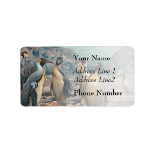 Vintage Penguin Herd Label