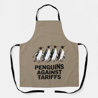 Vintage Penguins Protest Against Tariffs Funny 
