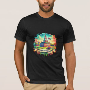 Vintage Pennsylvania Map s – Retro us state T-Shirt