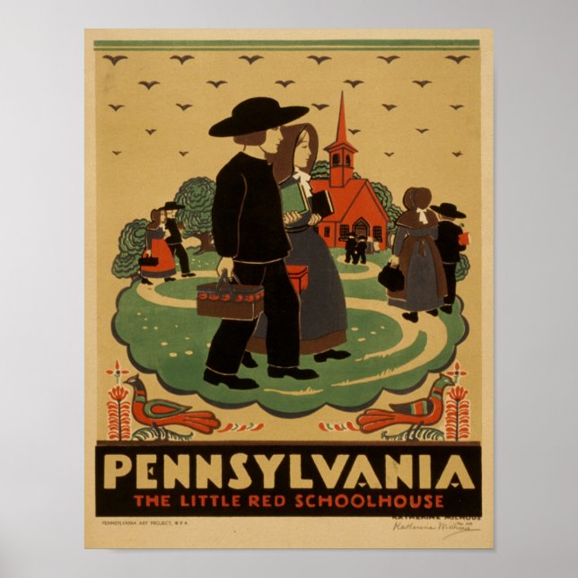 Vintage Pennsylvania Poster (Front)