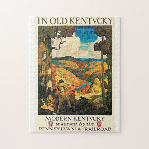 Vintage Pennsylvania RR, Kentucky   Travel Ad Jigsaw Puzzle