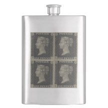 Vintage Penny Black Premium Flask