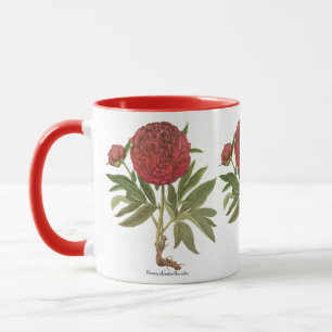 Vintage Peonies, Peony Flowers by Basilius Besler Mug