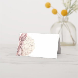 Vintage Peony Botanical Wedding place card