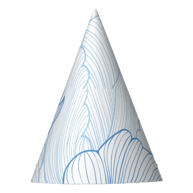 Vintage Peony: Floral Seamless Pattern Party Hat (Front)
