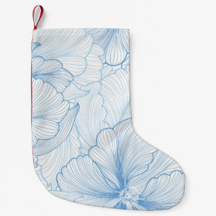 Vintage Peony: Floral Seamless Pattern Small Christmas Stocking