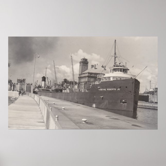 Vintage Percival Roberts Jr in Soo Locks POSTER (Front)