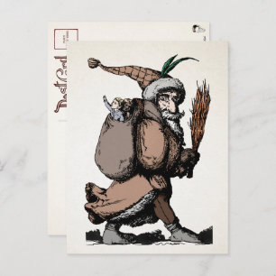 Vintage Pere Fouettard Postcard