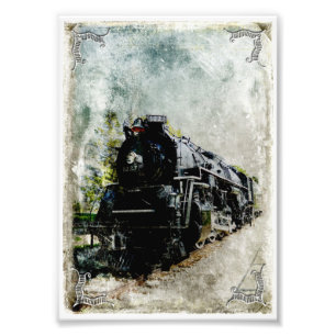 Vintage Pere Marquette Locomotive Photo Print
