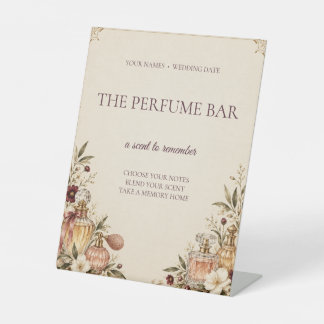 Vintage Perfume Bar Wedding Sign