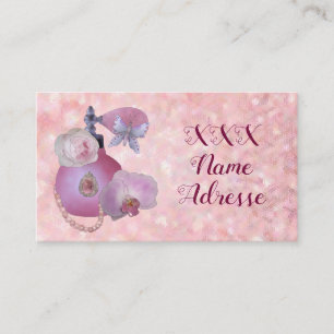 vintage perfume business card
