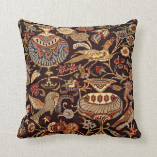 Vintage Persian Oriental Turkish Carpet Pattern Cushion